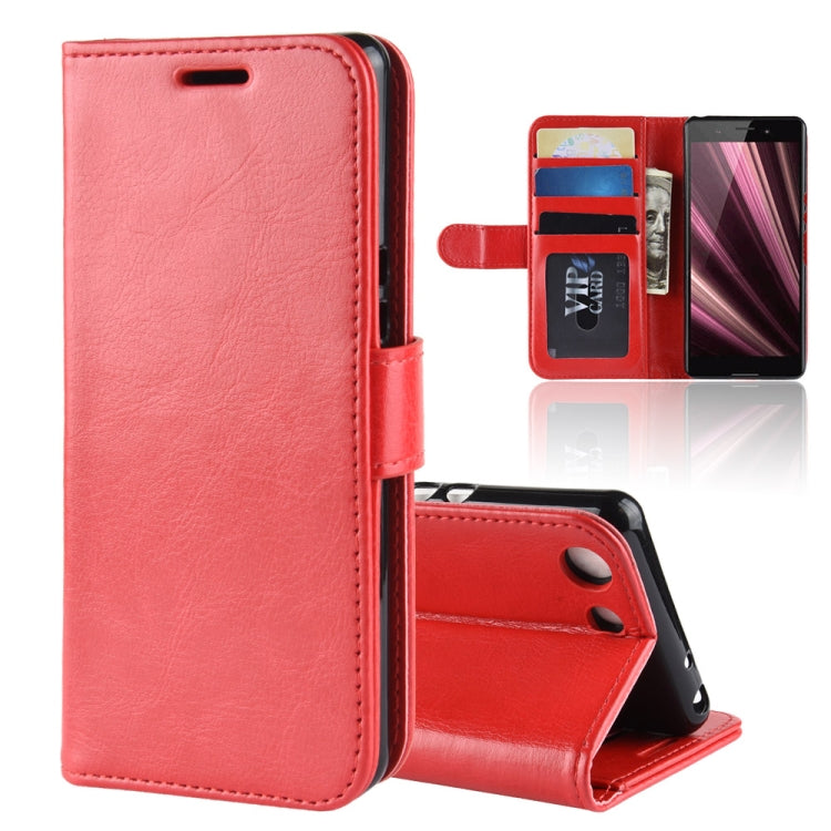 R64 Texture Single Fold Horizontal Flip Leather Case for Sony Xperia XZ4 Compact, with Holder & Wallet & Card Slots & Photo Frame