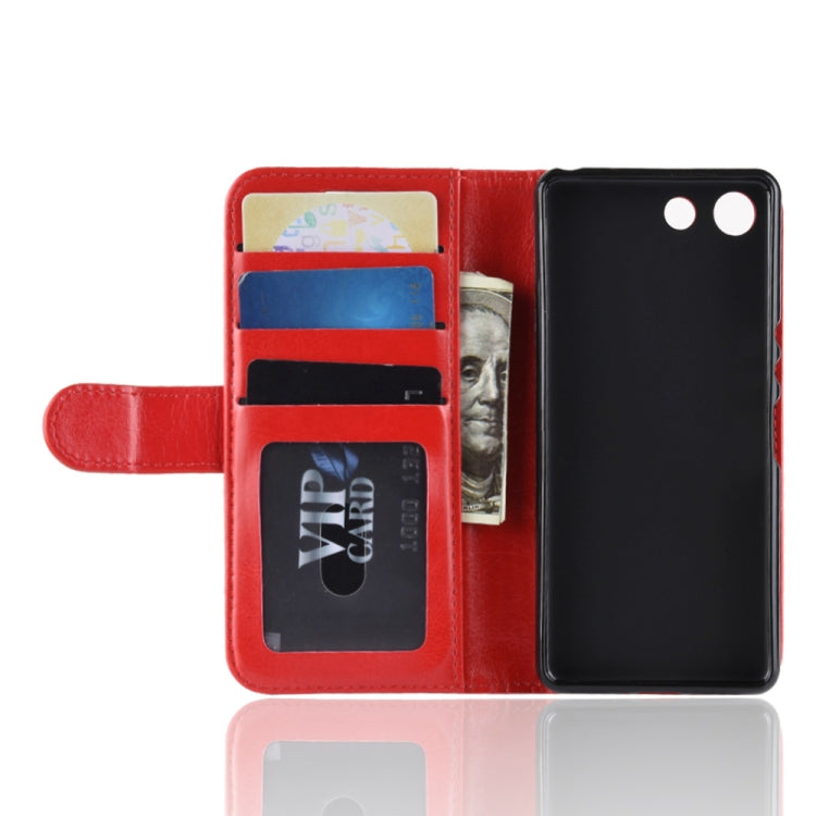 R64 Texture Single Fold Horizontal Flip Leather Case for Sony Xperia XZ4 Compact, with Holder & Wallet & Card Slots & Photo Frame