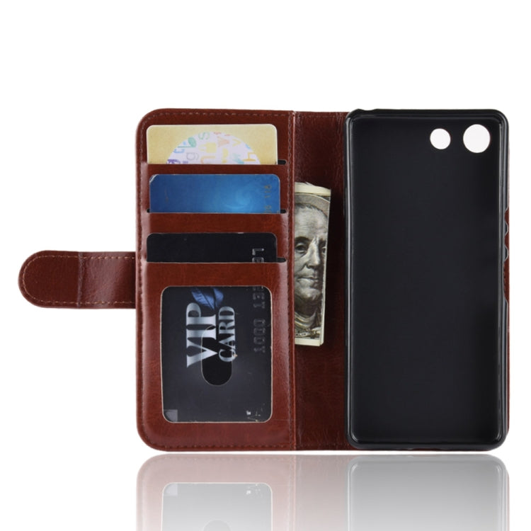 R64 Texture Single Fold Horizontal Flip Leather Case for Sony Xperia XZ4 Compact, with Holder & Wallet & Card Slots & Photo Frame