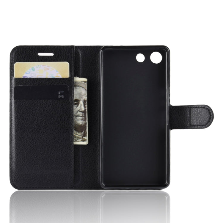 Litchi Texture Horizontal Flip Leather Case for Sony Xperia XZ4 Compact, with Wallet & Holder & Card Slots