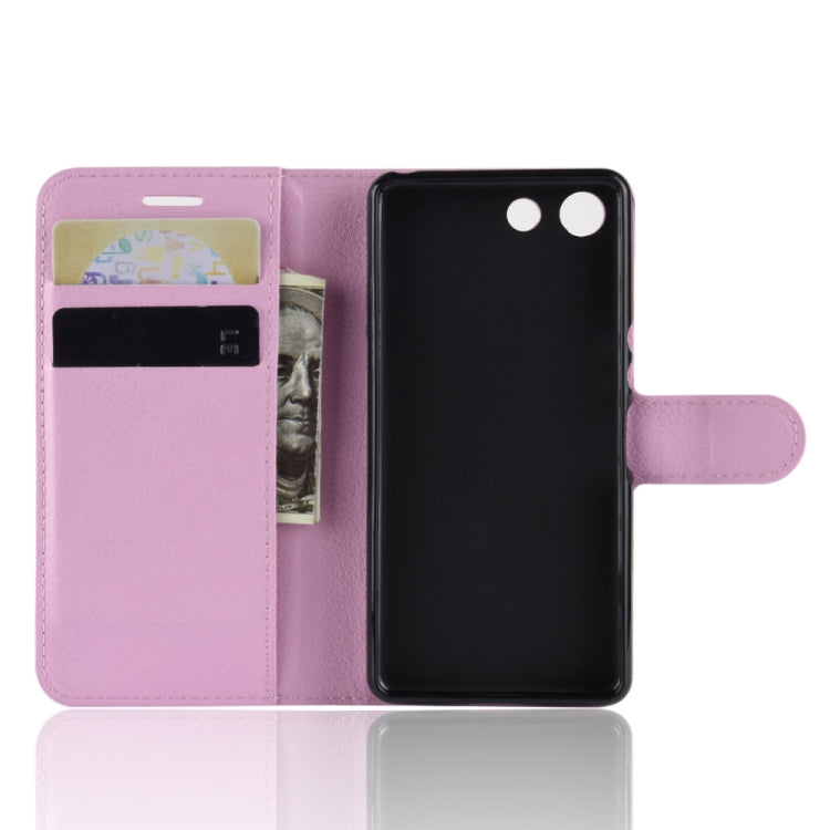 Litchi Texture Horizontal Flip Leather Case for Sony Xperia XZ4 Compact, with Wallet & Holder & Card Slots