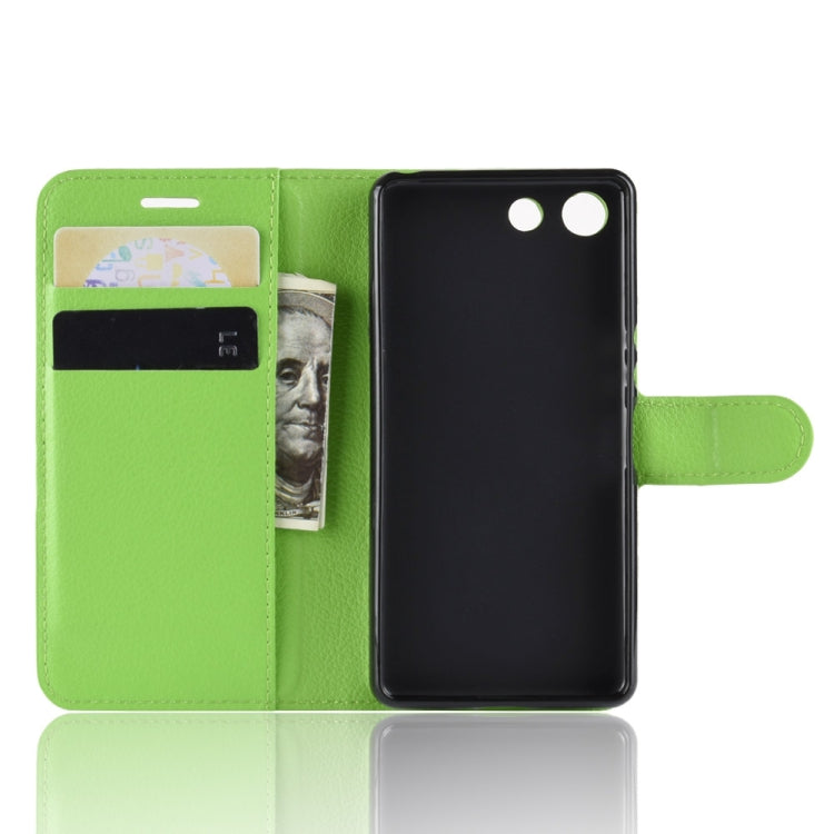 Litchi Texture Horizontal Flip Leather Case for Sony Xperia XZ4 Compact, with Wallet & Holder & Card Slots