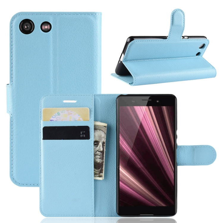 Litchi Texture Horizontal Flip Leather Case for Sony Xperia XZ4 Compact, with Wallet & Holder & Card Slots