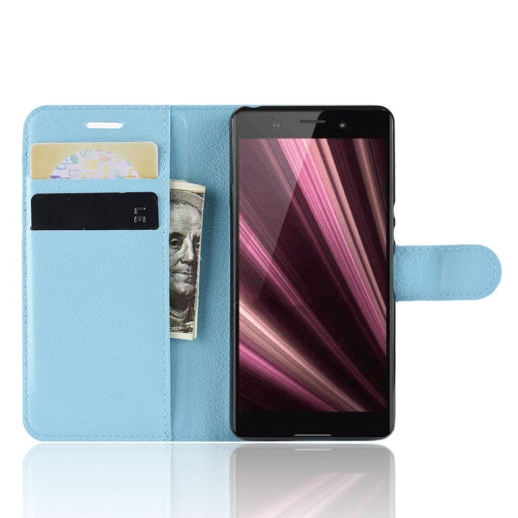 Litchi Texture Horizontal Flip Leather Case for Sony Xperia XZ4 Compact, with Wallet & Holder & Card Slots