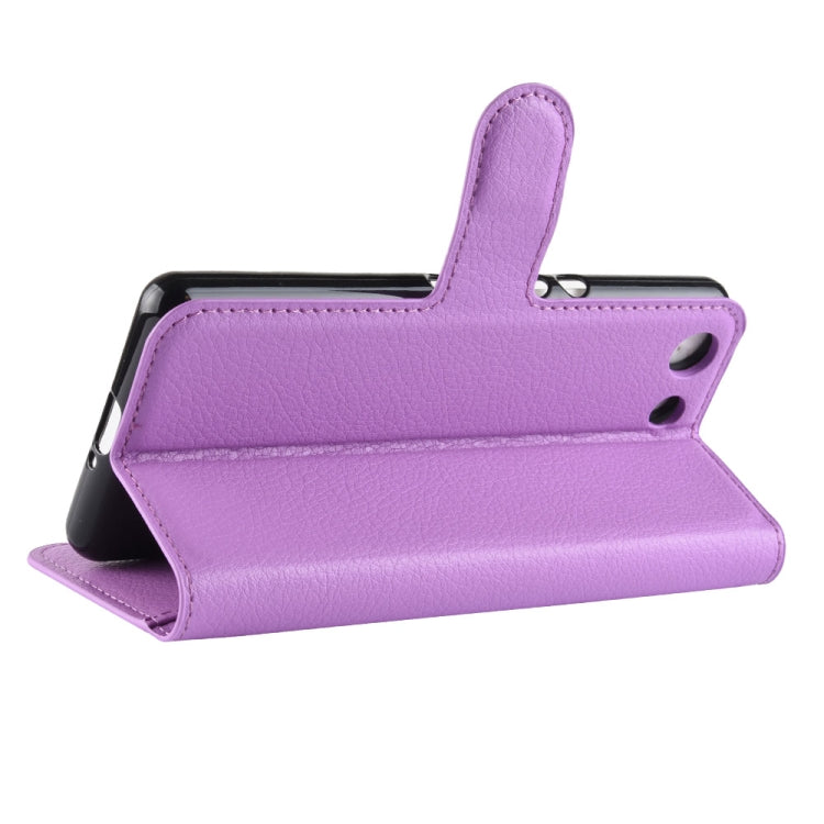 Litchi Texture Horizontal Flip Leather Case for Sony Xperia XZ4 Compact, with Wallet & Holder & Card Slots