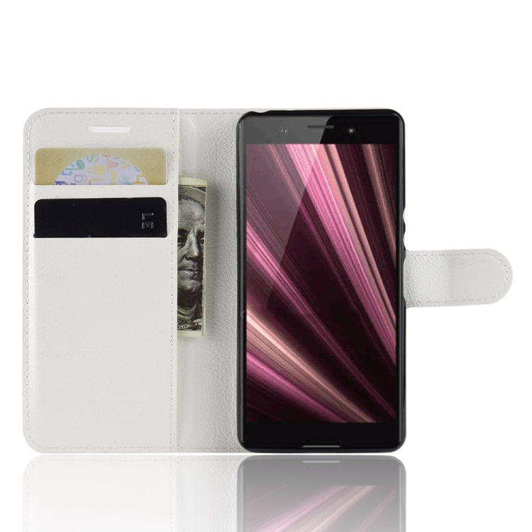 Litchi Texture Horizontal Flip Leather Case for Sony Xperia XZ4 Compact, with Wallet & Holder & Card Slots