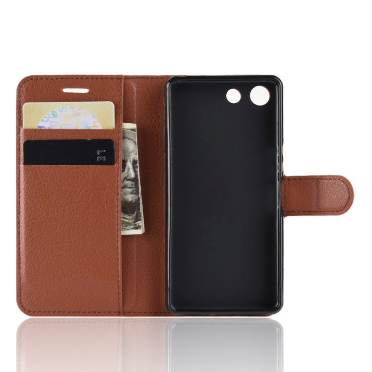 Litchi Texture Horizontal Flip Leather Case for Sony Xperia XZ4 Compact, with Wallet & Holder & Card Slots