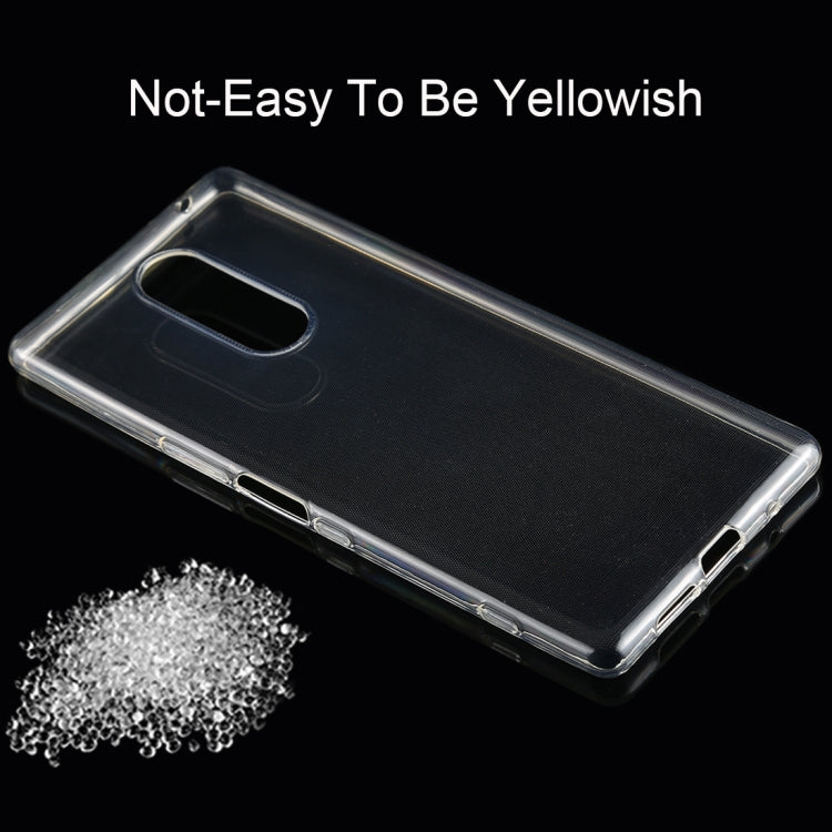 0.75mm Ultrathin Transparent TPU Soft Protective Case for Sony Xperia XZ4