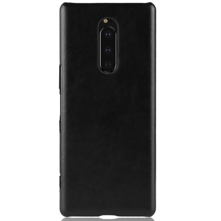 Shockproof Litchi Texture PC + PU Case for Sony Xperia 1
