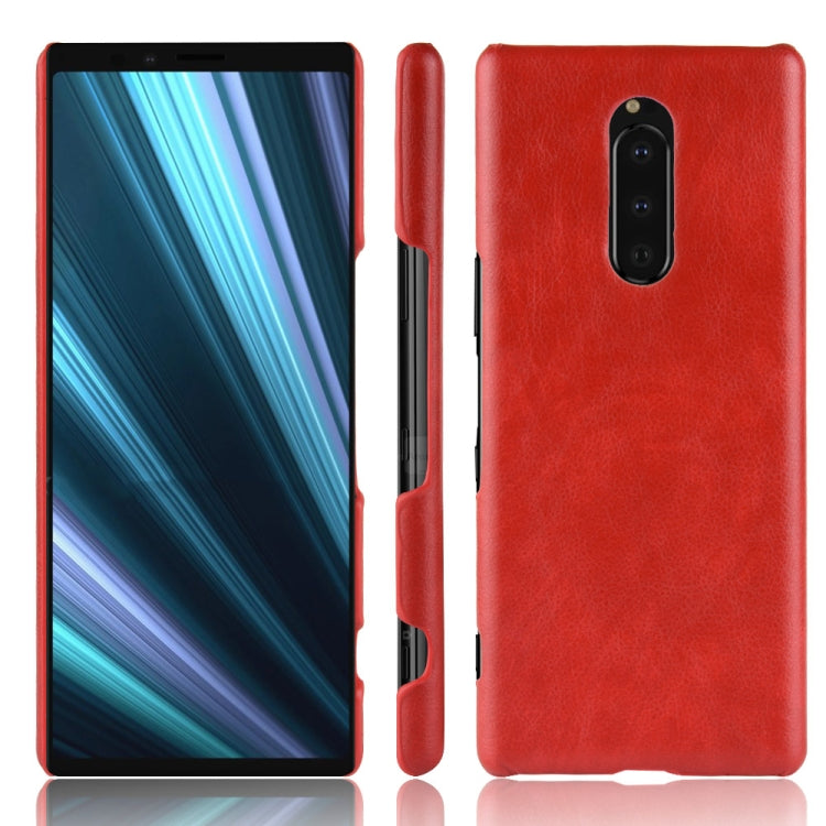 Shockproof Litchi Texture PC + PU Case for Sony Xperia 1