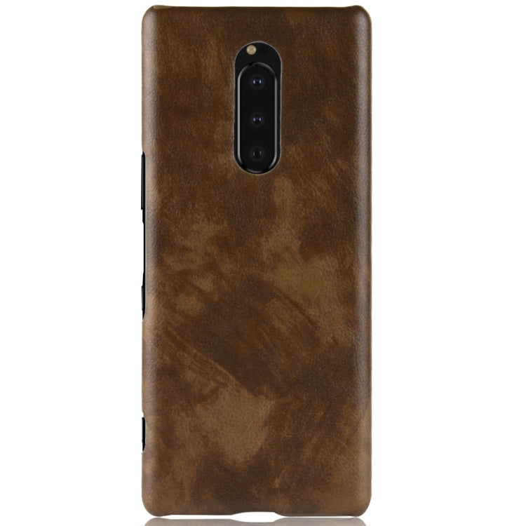 Shockproof Litchi Texture PC + PU Case for Sony Xperia 1