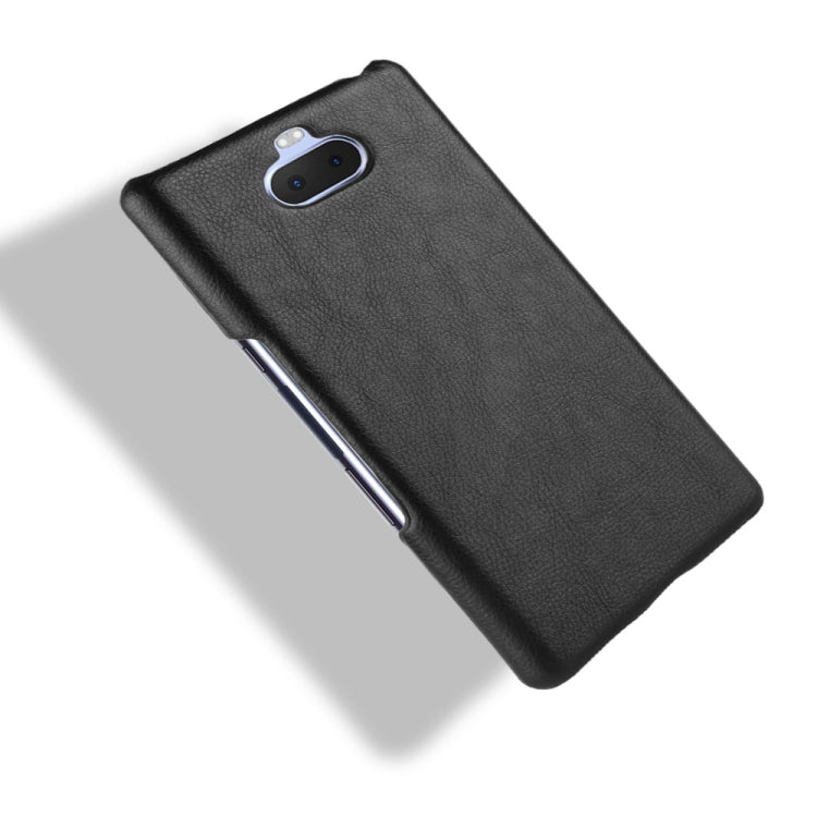 Shockproof Litchi Texture PC + PU Case for Sony Xperia 10 Plus