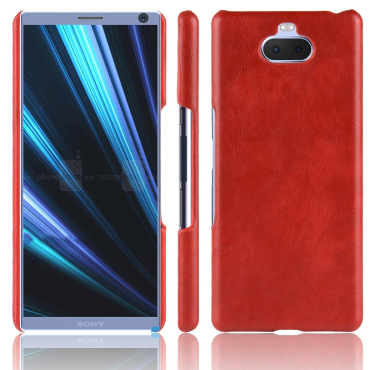 Shockproof Litchi Texture PC + PU Case for Sony Xperia 10 Plus