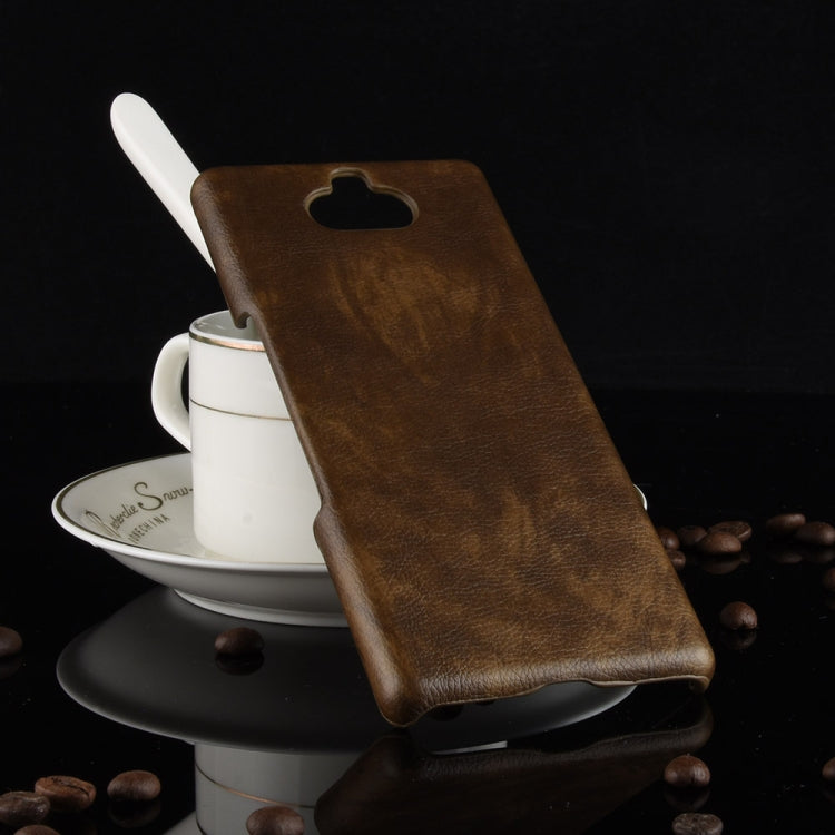 Shockproof Litchi Texture PC + PU Case for Sony Xperia 10 Plus