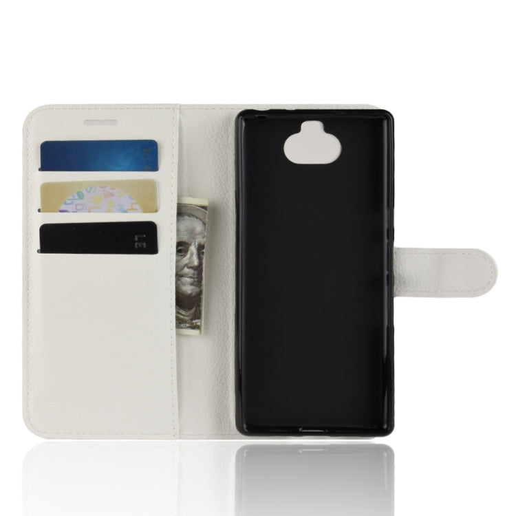 Litchi Texture Horizontal Flip Leather Case For Sony Xperia 10 ,With Holder & Wallet & Card Slots