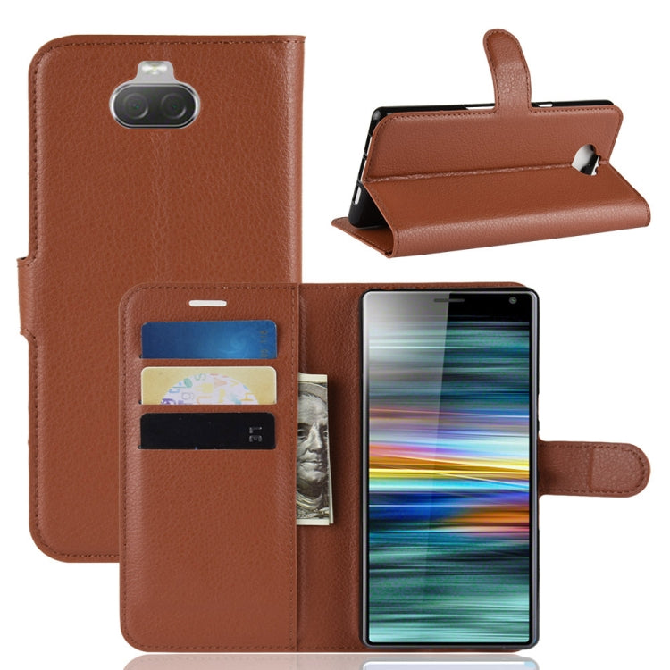 Litchi Texture Horizontal Flip Leather Case For Sony Xperia 10 ,With Holder & Wallet & Card Slots