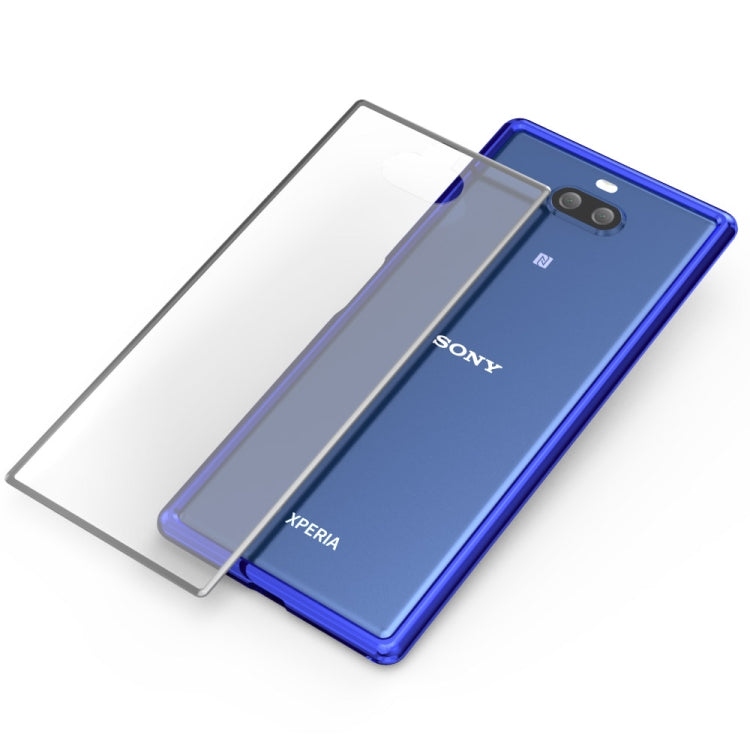 Arc Series Metal Frame + Tempered Glass Cover Case for Sony Xperia 10 Plus