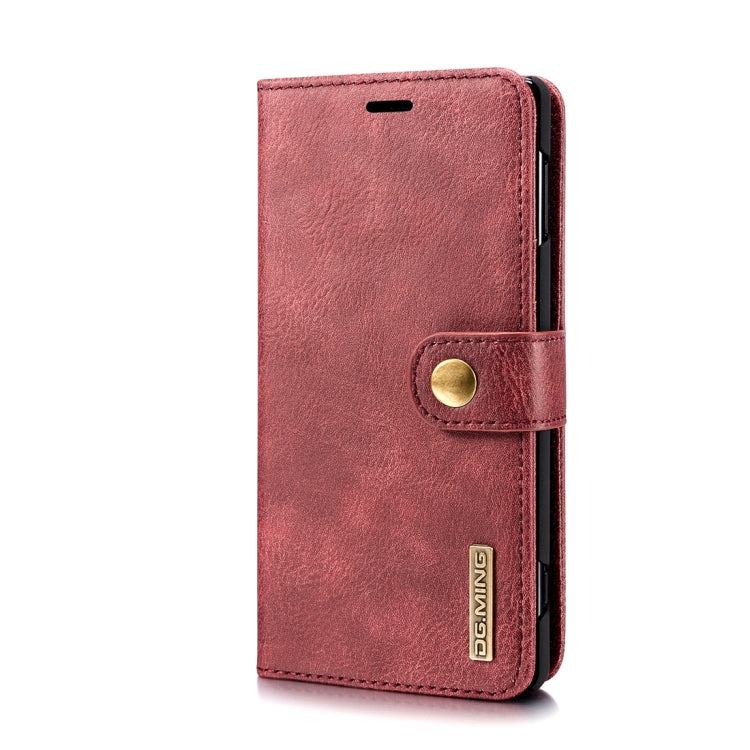 Crazy Horse Texture Flip Detachable Magnetic Leather Case for Sony Xperia XZ2, with Holder & Card Slots & Wallet