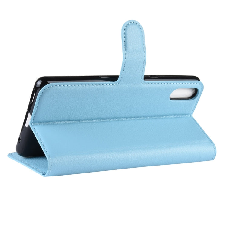 Litchi Texture Horizontal Flip Leather Case for Sony Xperia L3, with Wallet & Holder & Card Slots