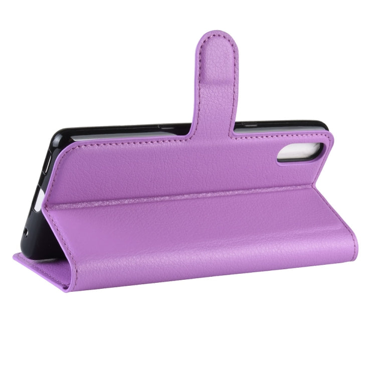 Litchi Texture Horizontal Flip Leather Case for Sony Xperia L3, with Wallet & Holder & Card Slots