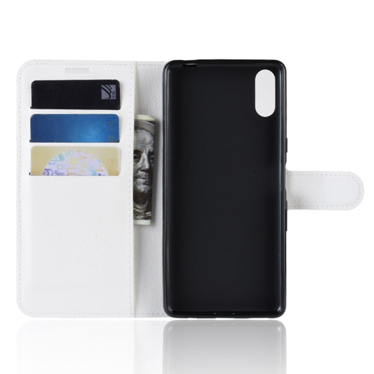 Litchi Texture Horizontal Flip Leather Case for Sony Xperia L3, with Wallet & Holder & Card Slots