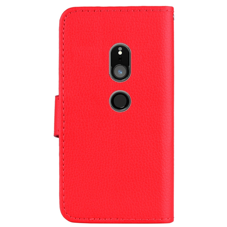 Litchi Texture Horizontal Flip Leather Case for Sony Xperia XZ2 , with Wallet & Holder & Card Slots & Lanyard