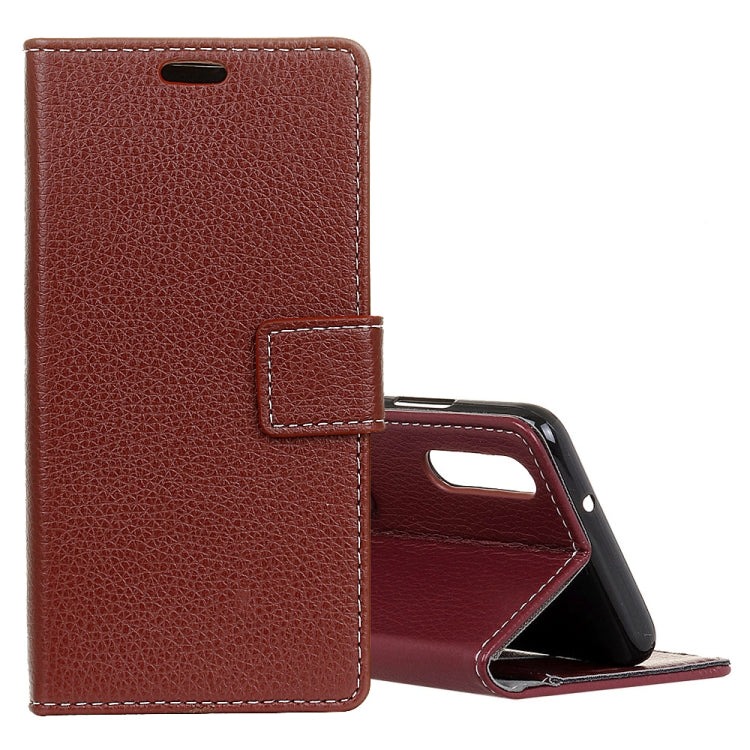 Litchi Texture Horizontal Flip Leather Case for Sony Xperia L3, with Holder & Card Slots & Photo Frame