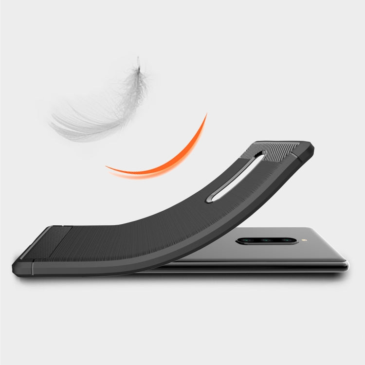 Brushed Texture Carbon Fiber Shockproof TPU Case for Sony Xperia XZ4 / Xperia 1