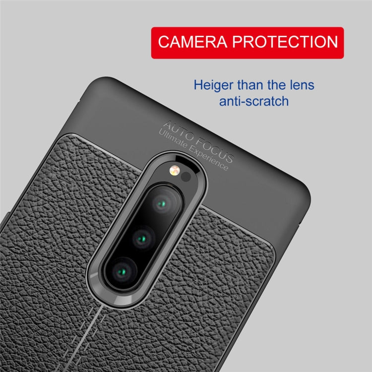 Litchi Texture TPU Shockproof Case for Sony Xperia XZ4 / Xperia 1