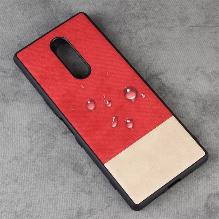 Shockproof Color Matching Denim PC + PU + TPU Protective Case for Sony Xperia 1