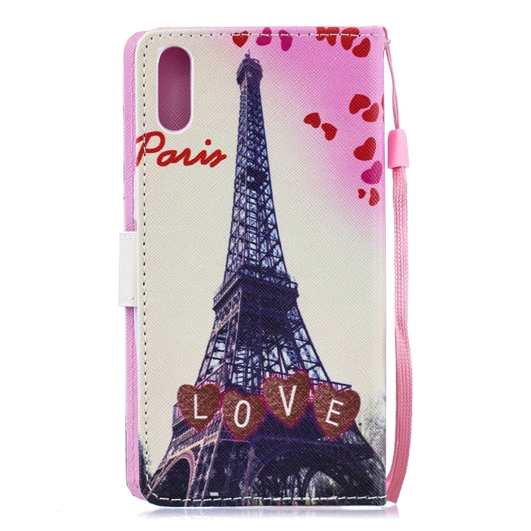 Love Tower Pattern Horizontal Flip Leather Case for Sony Xperia L3, with Holder & Card Slots & Wallet