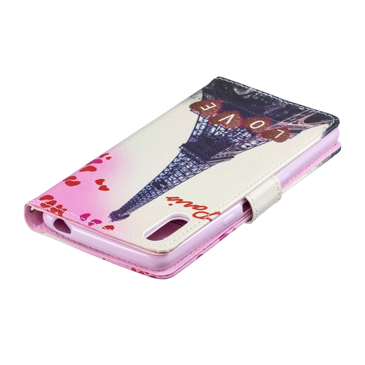 Love Tower Pattern Horizontal Flip Leather Case for Sony Xperia L3, with Holder & Card Slots & Wallet