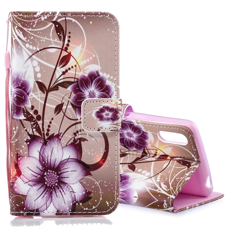 Lotus Pattern Horizontal Flip Leather Case for Sony Xperia L3, with Holder & Card Slots & Wallet
