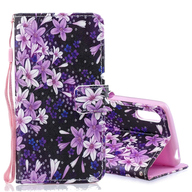 Lily Pattern Horizontal Flip Leather Case for Sony Xperia L3, with Holder & Card Slots & Wallet