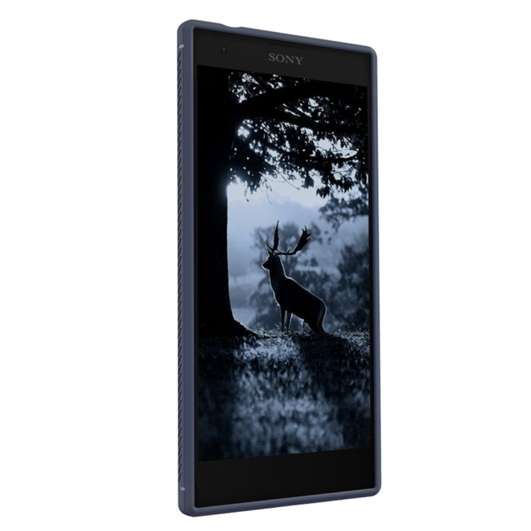 Lenuo Leshen Series for Sony Xperia L2 TPU Litchi Texture Dropproof Protective Back Cover Case