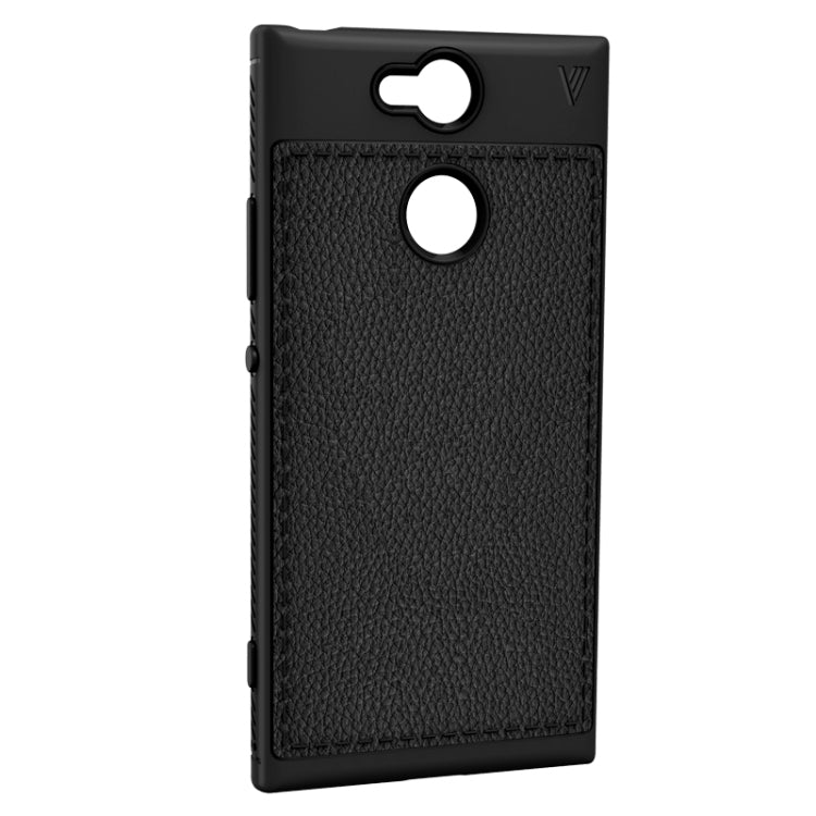 Lenuo Leshen Series for Sony Xperia XA2 TPU Litchi Texture Dropproof Protective Back Cover Case