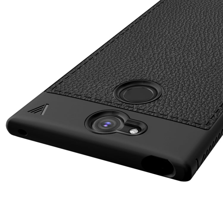 Lenuo Leshen Series for Sony Xperia XA2 TPU Litchi Texture Dropproof Protective Back Cover Case