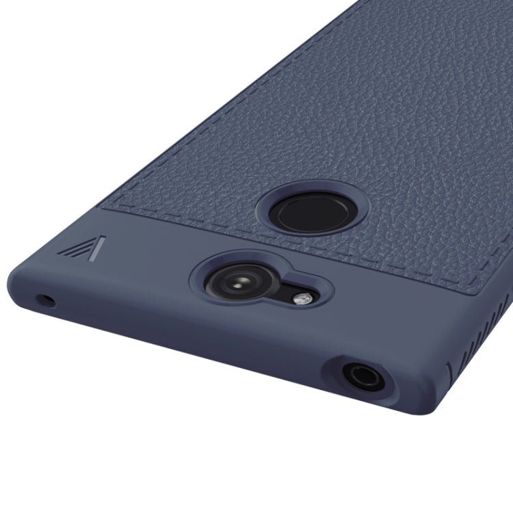 Lenuo Leshen Series for Sony Xperia XA2 TPU Litchi Texture Dropproof Protective Back Cover Case