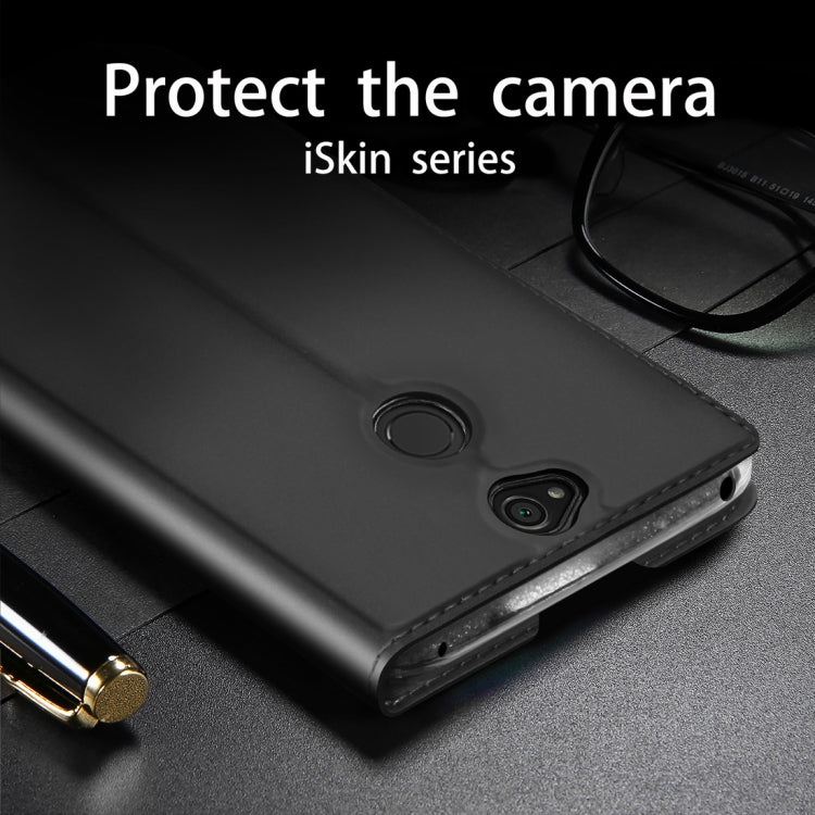 DZGOGO ISKIN Series Slight Frosted PU+ TPU Case for Sony Xperia XA2 Plus