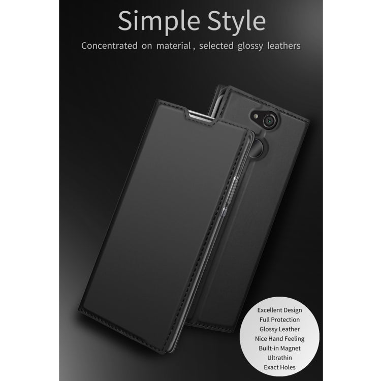 DZGOGO ISKIN Series Slight Frosted PU+ TPU Case for Sony Xperia XA2 Plus