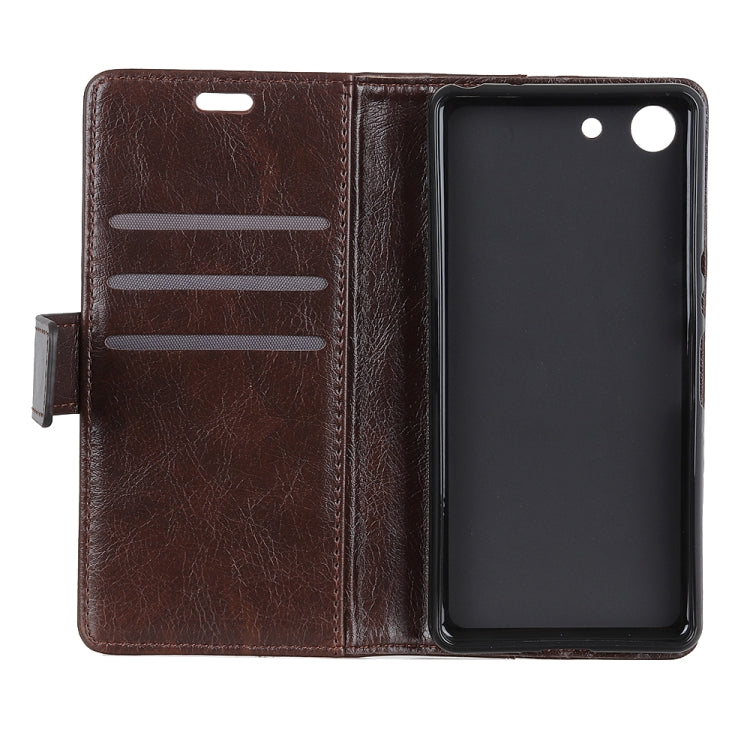 Copper Buckle Nappa Texture Horizontal Flip Leather Case for Sony XPERIA ACE SO-02L, with Holder & Card Slots & Wallet
