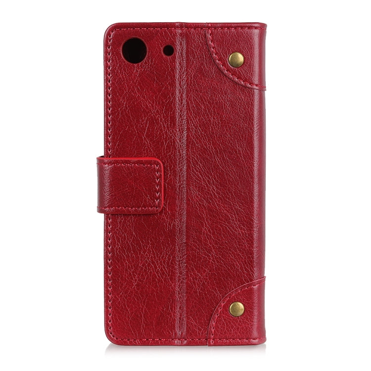 Copper Buckle Nappa Texture Horizontal Flip Leather Case for Sony XPERIA ACE SO-02L, with Holder & Card Slots & Wallet