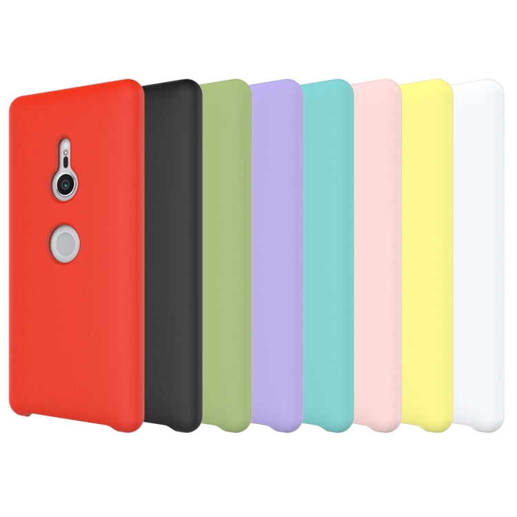 Solid Color Liquid Silicone Dropproof Protective Case for Sony Xperia XZ3