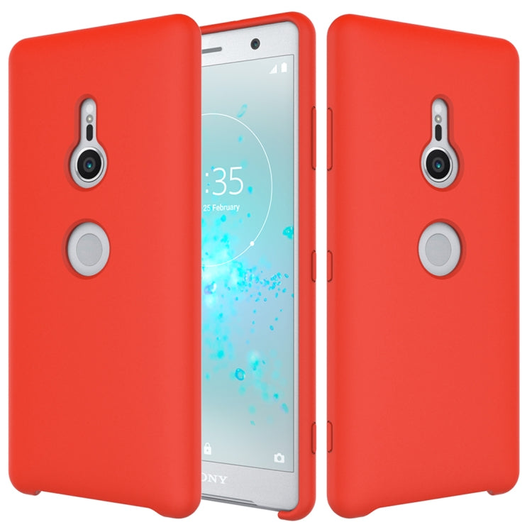 Solid Color Liquid Silicone Dropproof Protective Case for Sony Xperia XZ3