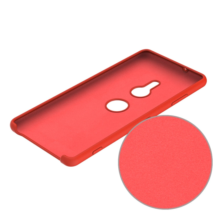 Solid Color Liquid Silicone Dropproof Protective Case for Sony Xperia XZ3