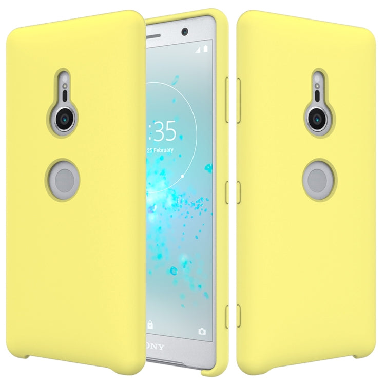 Solid Color Liquid Silicone Dropproof Protective Case for Sony Xperia XZ3