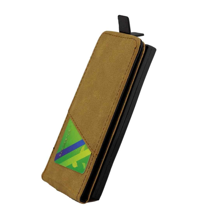 For Sony Xperia XZ1 Compact Vertical Flip Leather Protective Back Cover Case with Card Slot(Black)