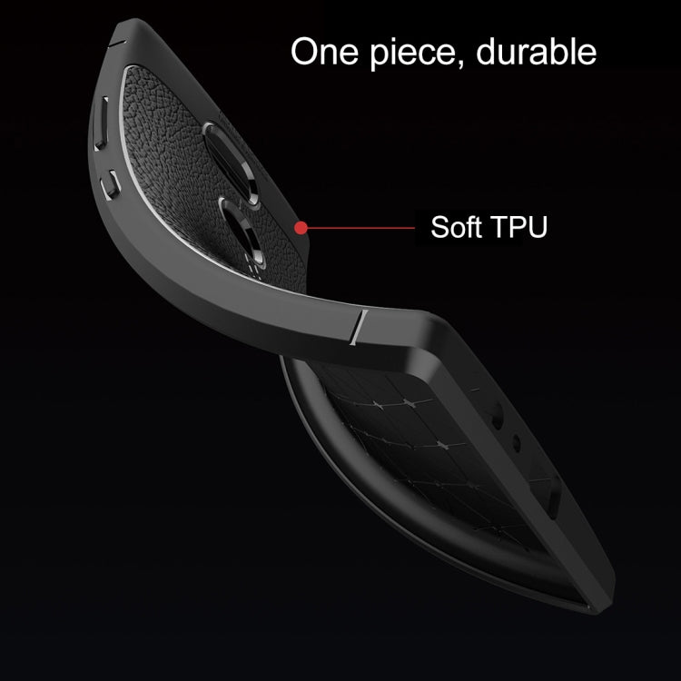 For Sony Xperia L2 Litchi Texture Soft TPU Protective Back Cover Case