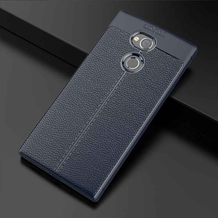 For Sony Xperia XA2 Ultra Litchi Texture Soft TPU Protective Back Cover Case