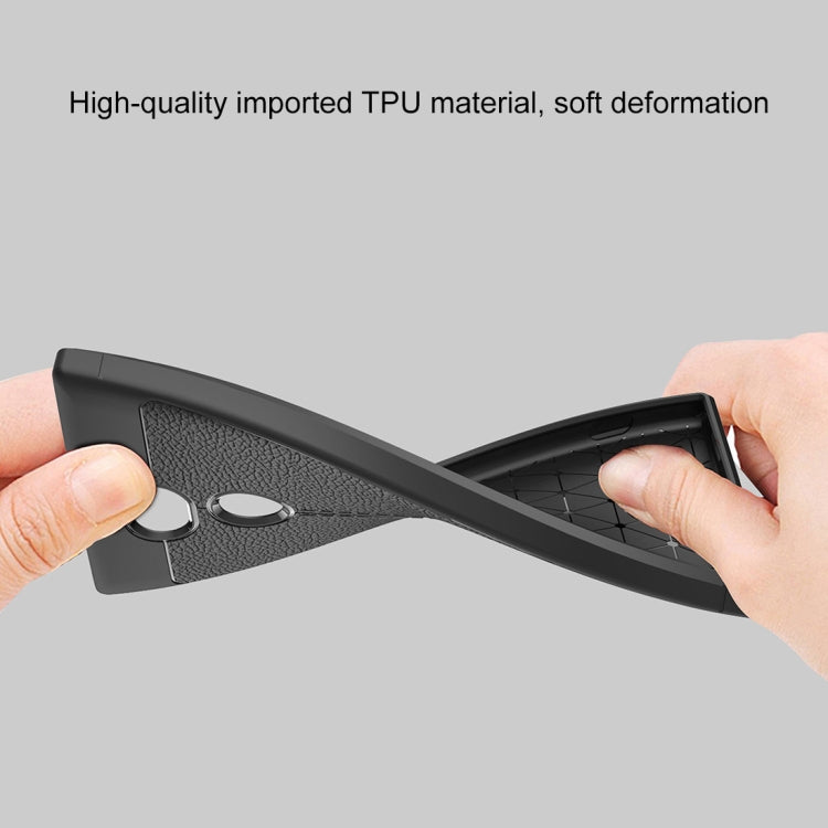 For Sony Xperia XA2 Ultra Litchi Texture Soft TPU Protective Back Cover Case